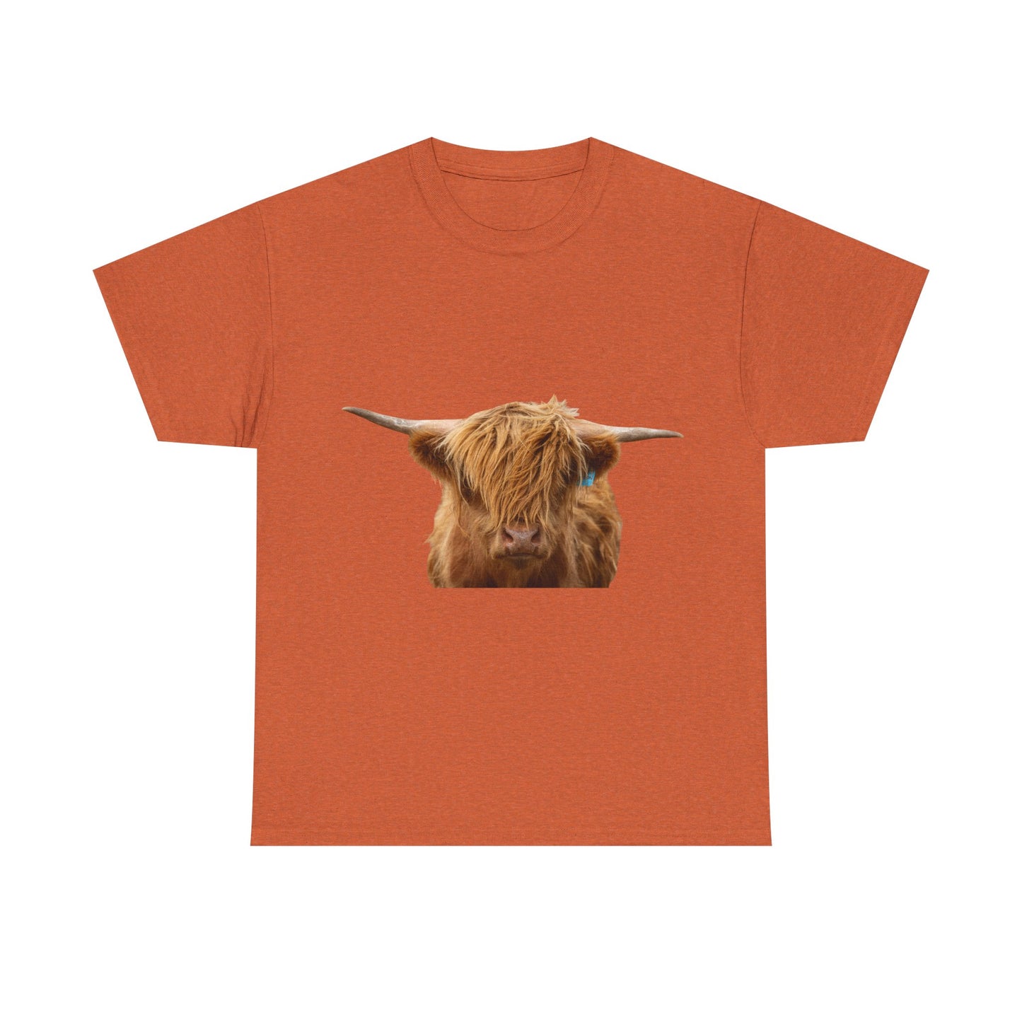 Highland Cow Tee Antique Orange