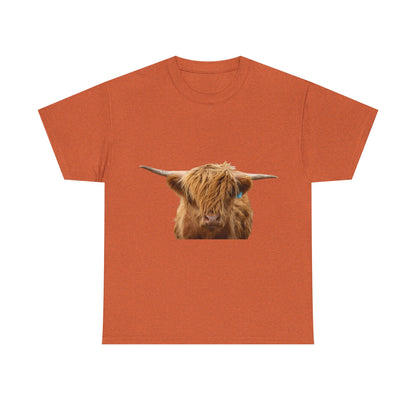 Highland Cow Tee Antique Orange