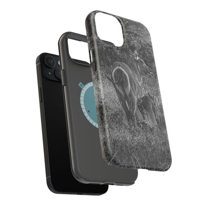 Waterbuck Baby Animal Phone Case - Magsafe B&W