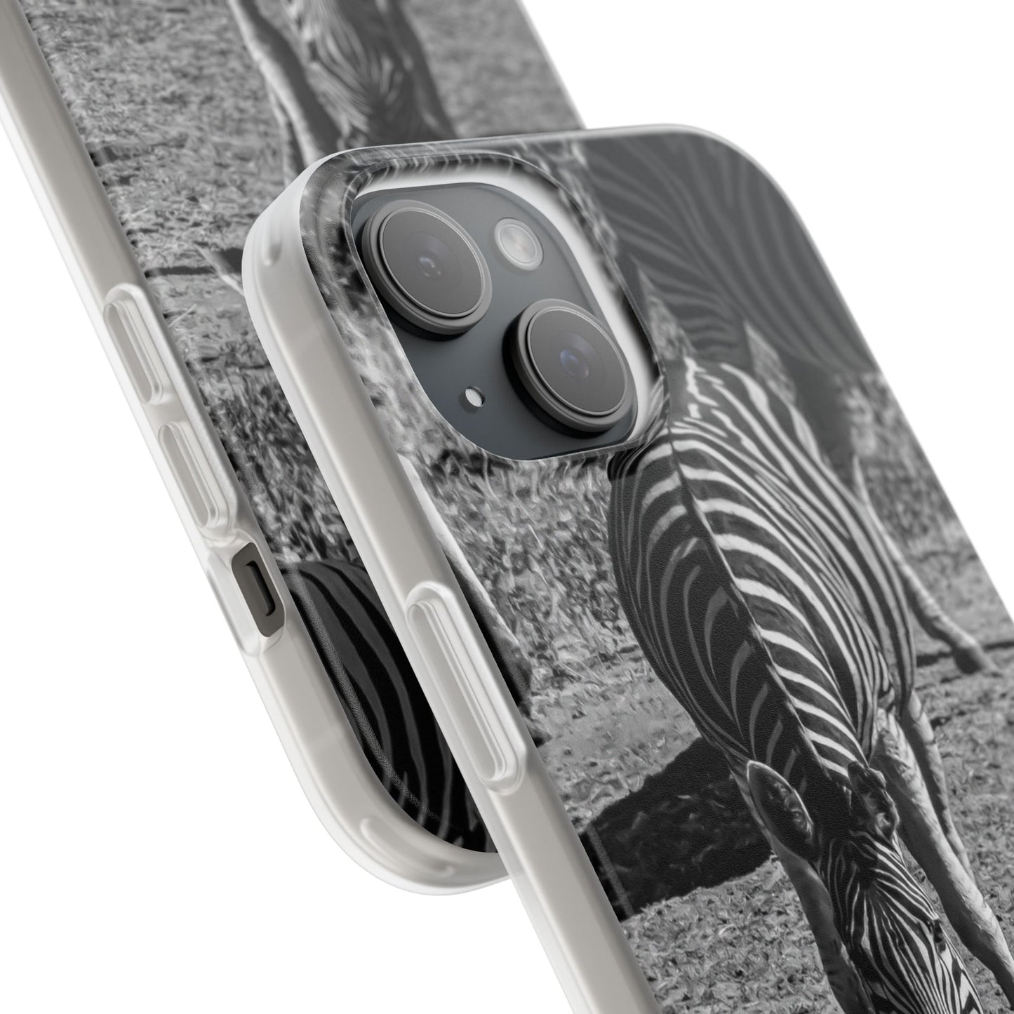 Flexible Zebra Phone Case B&W