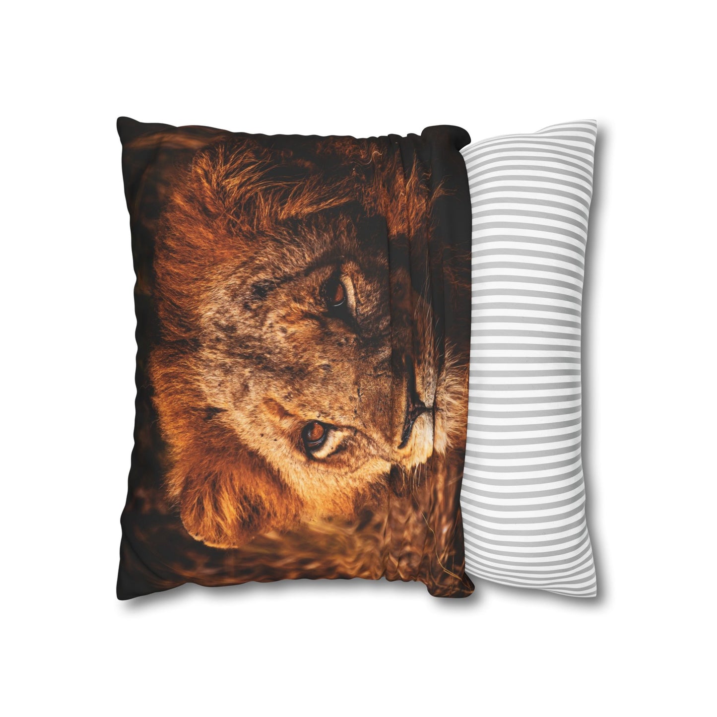 Poly Canvas Pillowcase - Old Lion