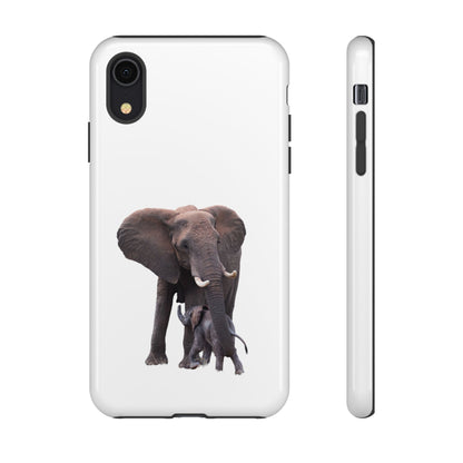 Baby Elephant Tough Case iPhone XR Glossy