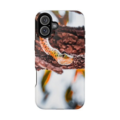 Magsafe® Compatible Tough Cases - Spotted Bush Snake iPhone 16 Plus Glossy