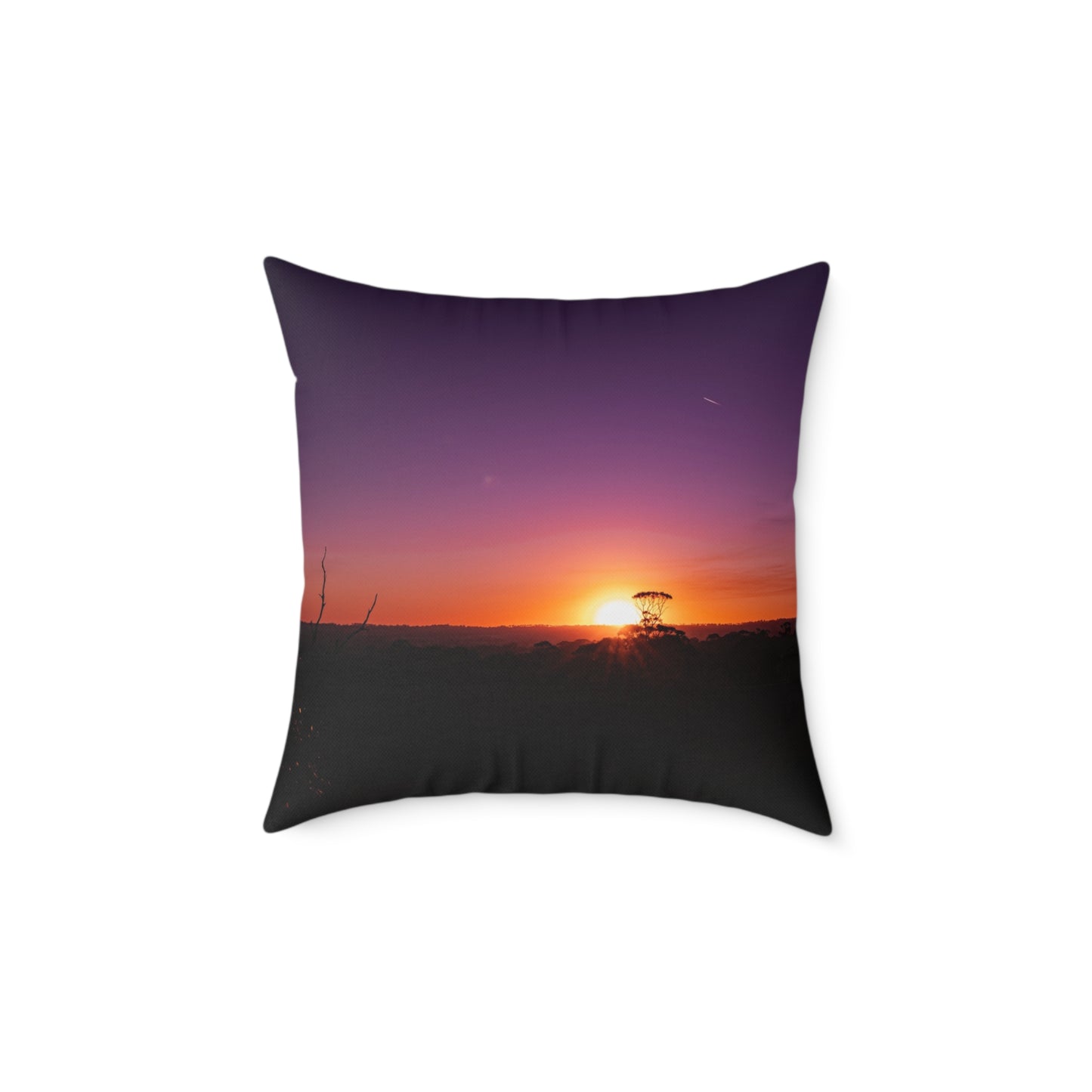 Purple Sunset Pillow 20" × 20"