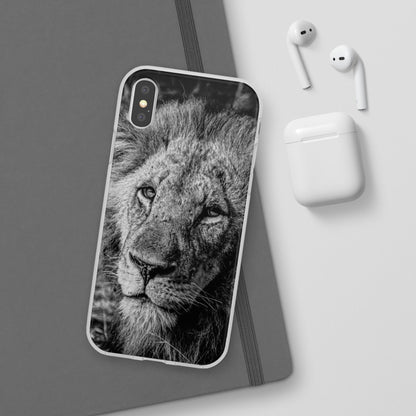 Flexible Lion Phone Cases B&W