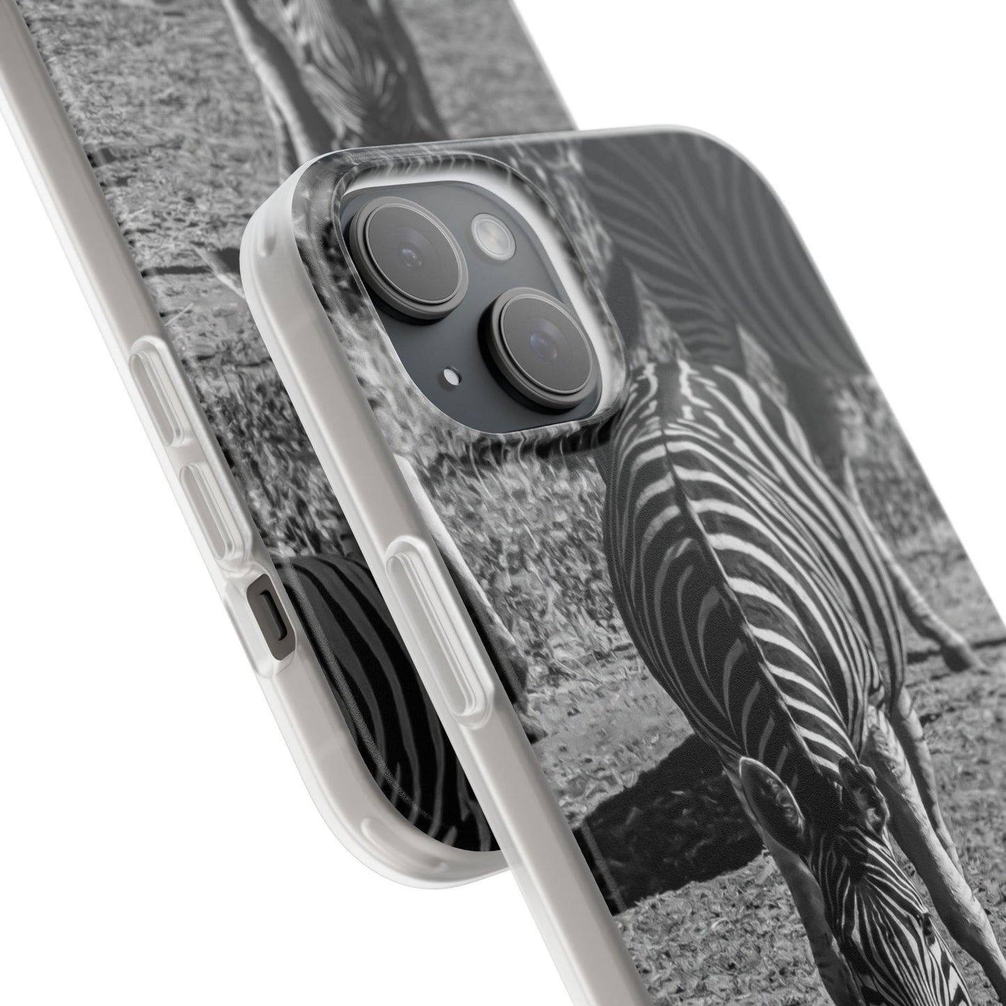 Flexible Zebra Phone Case B&W