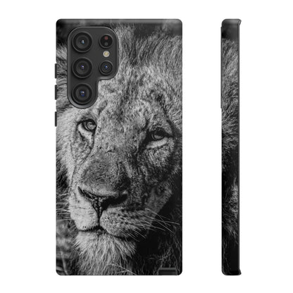 Tough Case - Old Lion B&W Samsung Galaxy S22 Ultra Matte