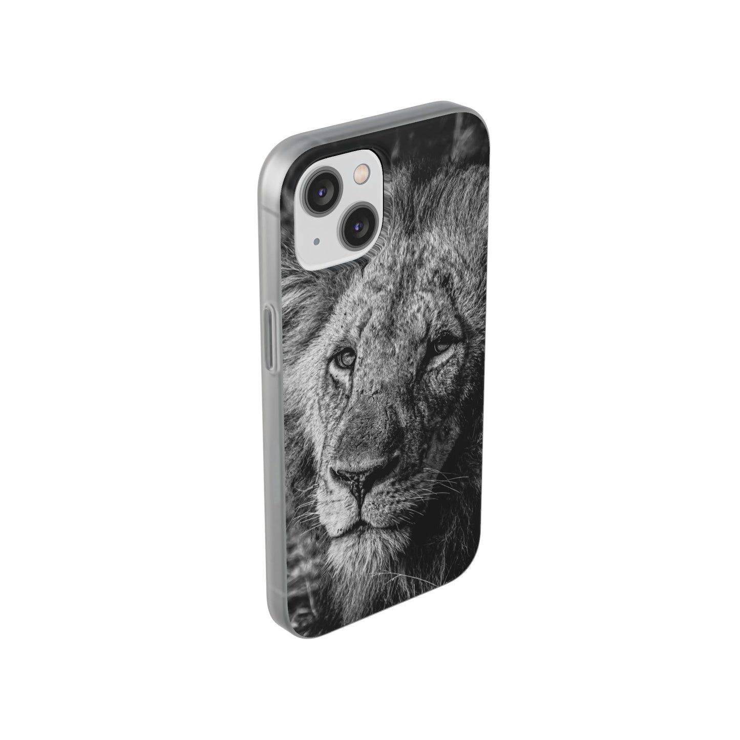 Flexible Lion Phone Cases B&W
