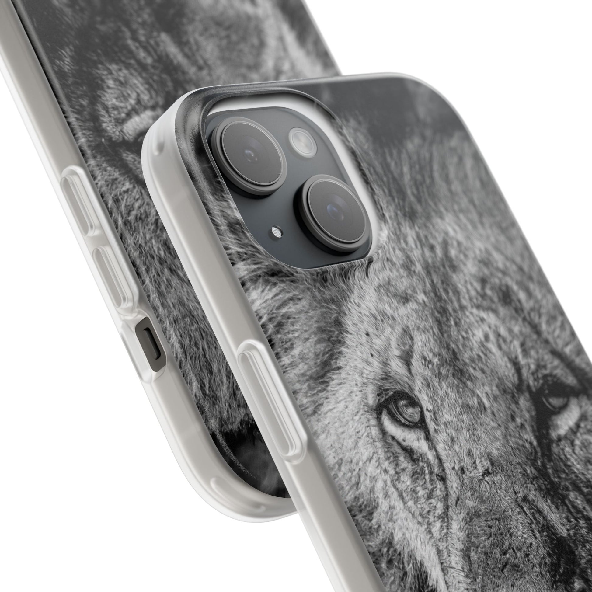Flexible Lion Phone Cases B&W