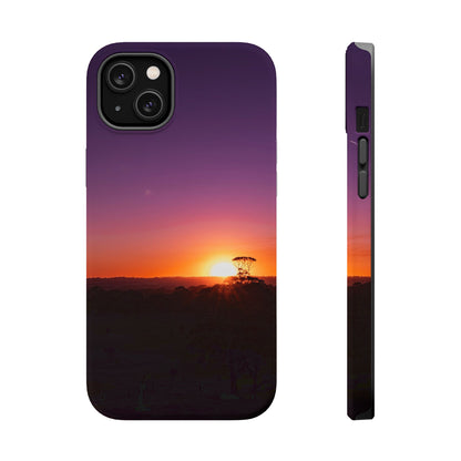 Magsafe® Compatible Tough Cases - Purple Sunset iPhone 14 Plus Matte