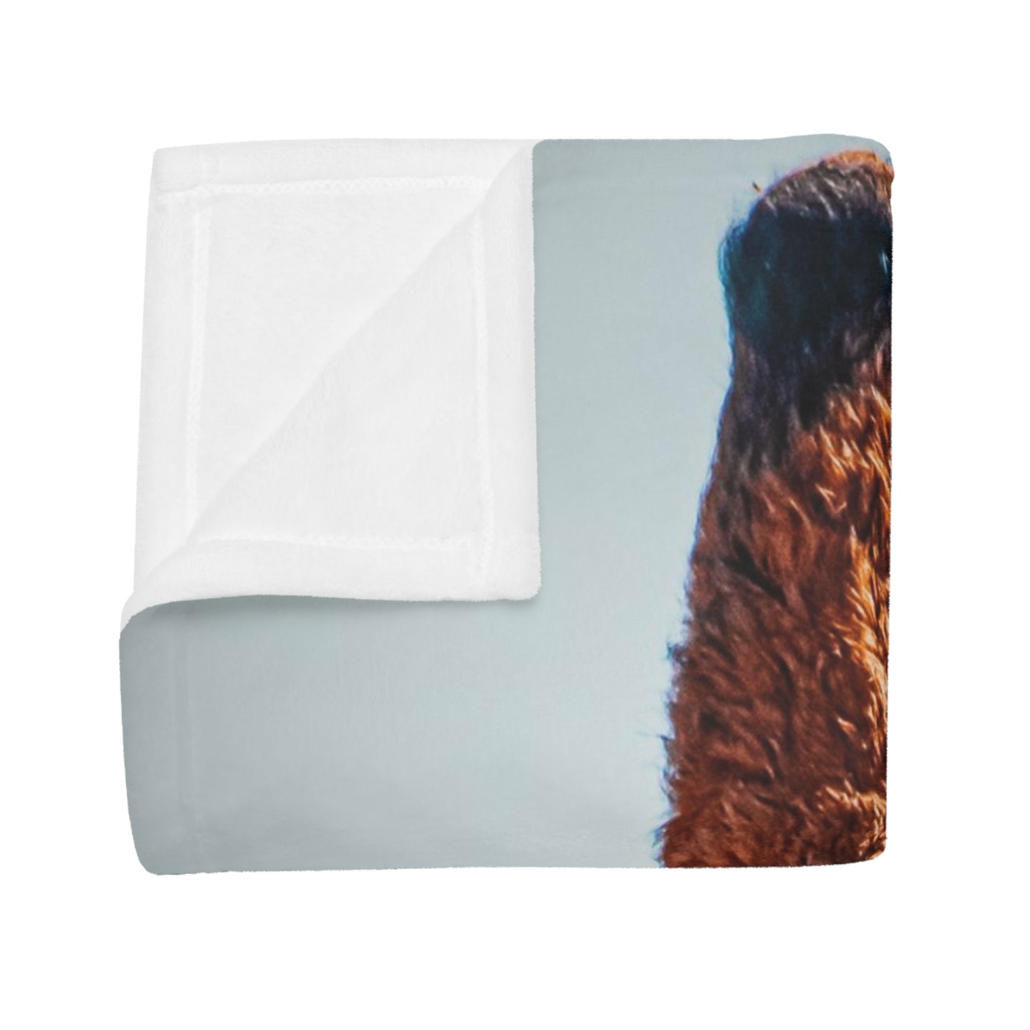 Portrait of Giraffe Fleece Blanket