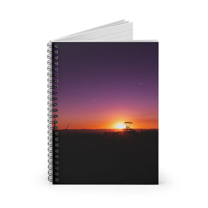 Spiral Notebook - Ruled Line - Purple Sunset One Size