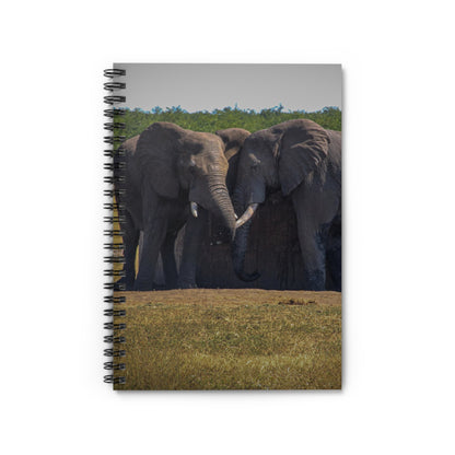 Spiral Notebook - Ruled Line - Elephant Friends