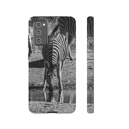 Tough Case - Zebra Drinking B&W Samsung Galaxy S20 FE Glossy