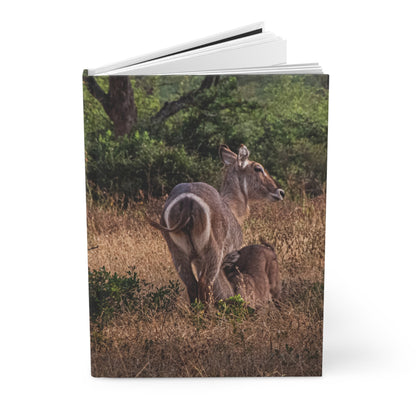 Hardcover Journal Matte - Waterbuck and Baby