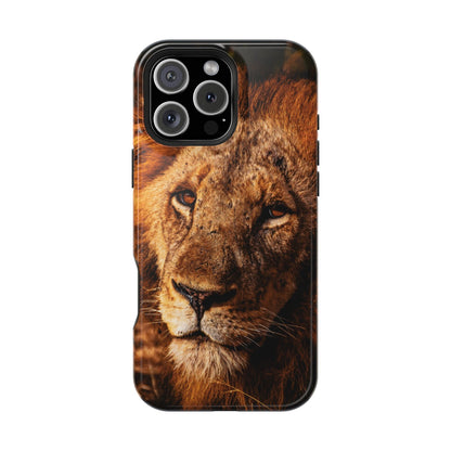 Magsafe® Compatible Tough Cases - Old Lion iPhone 16 Pro Max Glossy