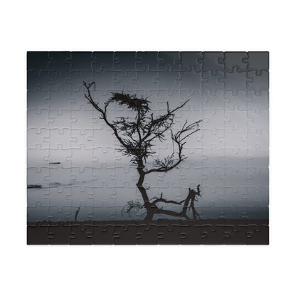 Kalahari Sunset Jigsaw Puzzle B&W 110 pcs (Horizontal)