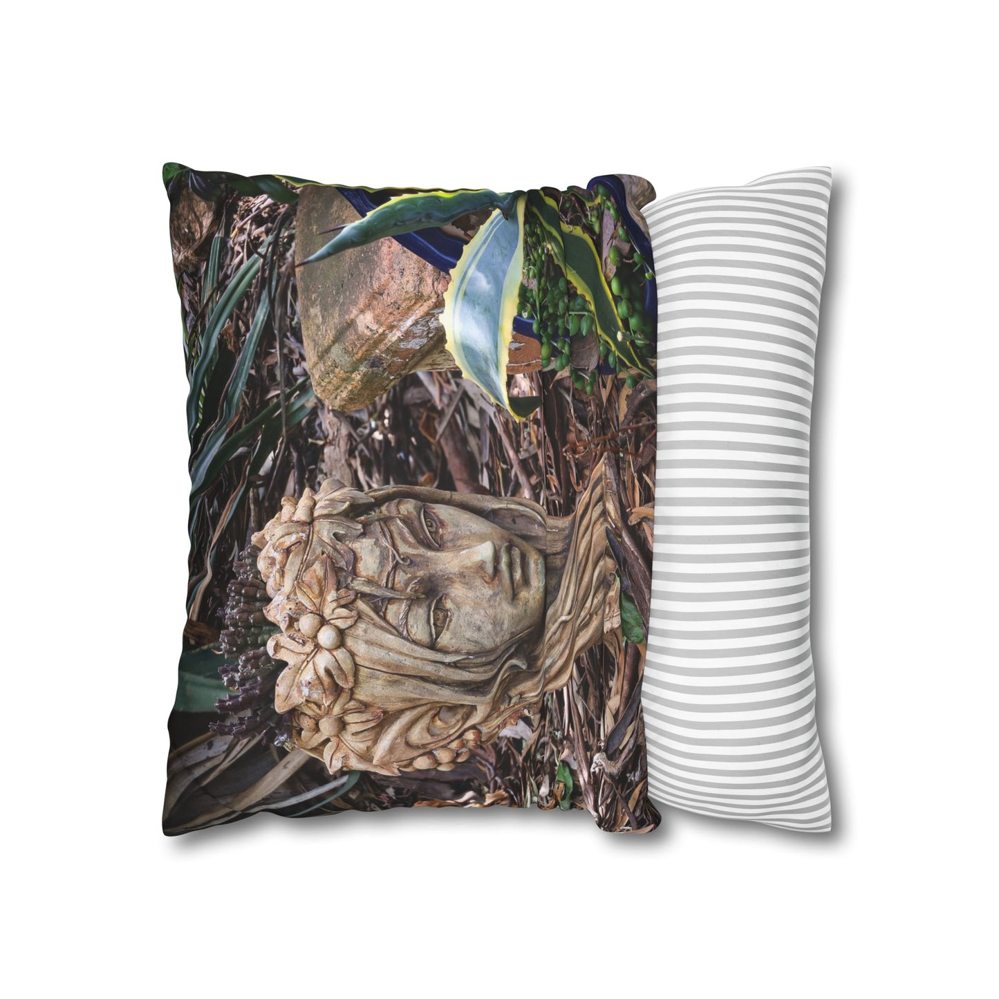 Poly Canvas Pillowcase - Elven Garden