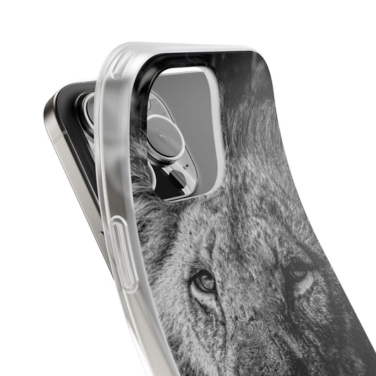 Flexible Lion Phone Cases B&W iPhone 16 Pro Max