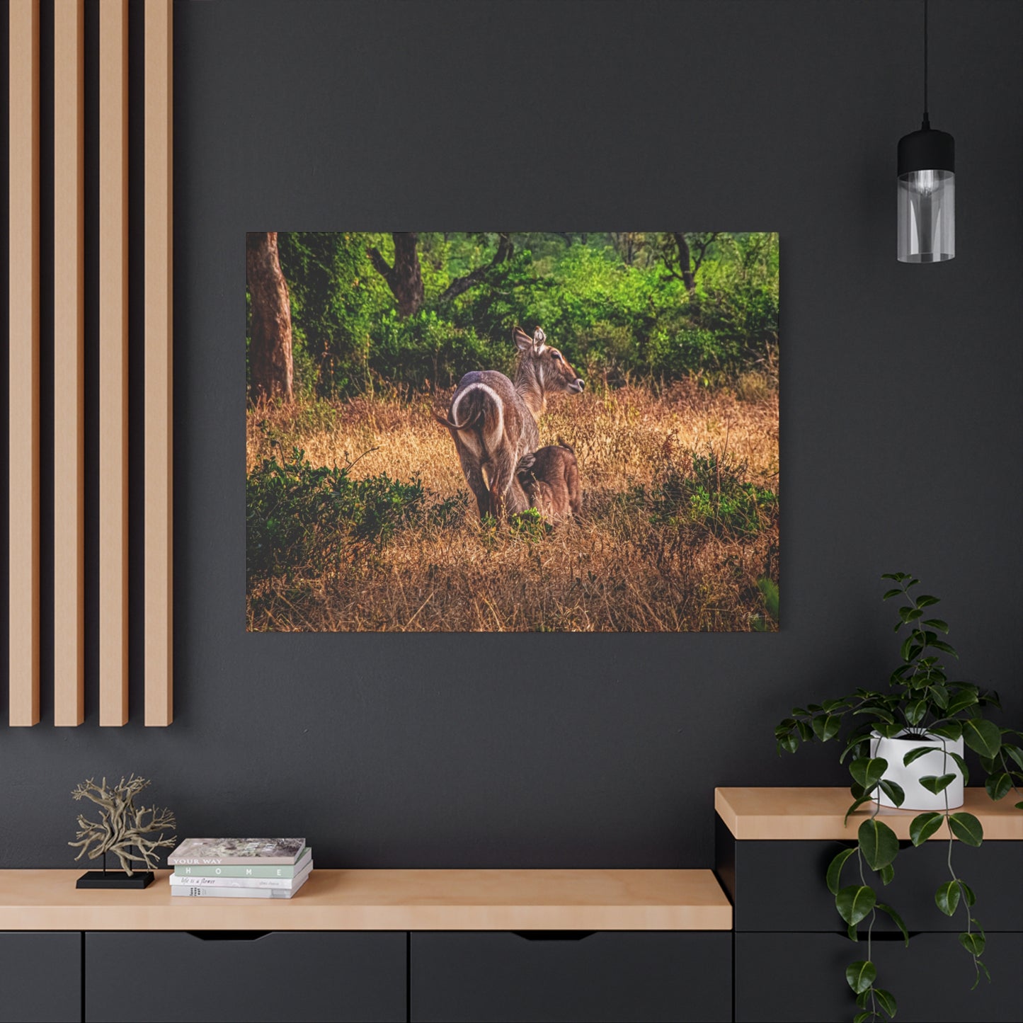 Waterbuck Nature Prints Matte Canvas