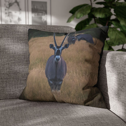 Poly Canvas Pillowcase - Gemsbok