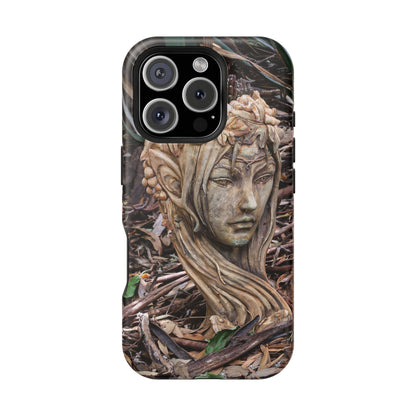 Magsafe® Compatible Tough Cases - Elven Lady Statue iPhone 16 Pro Matte