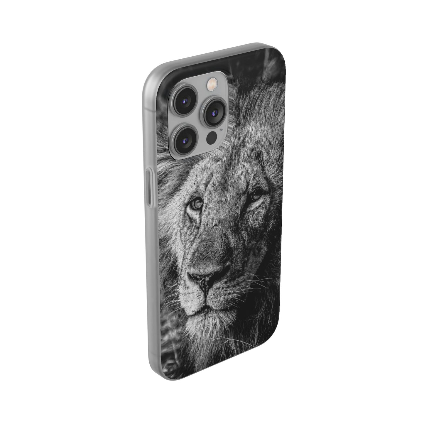 Flexible Lion Phone Cases B&W