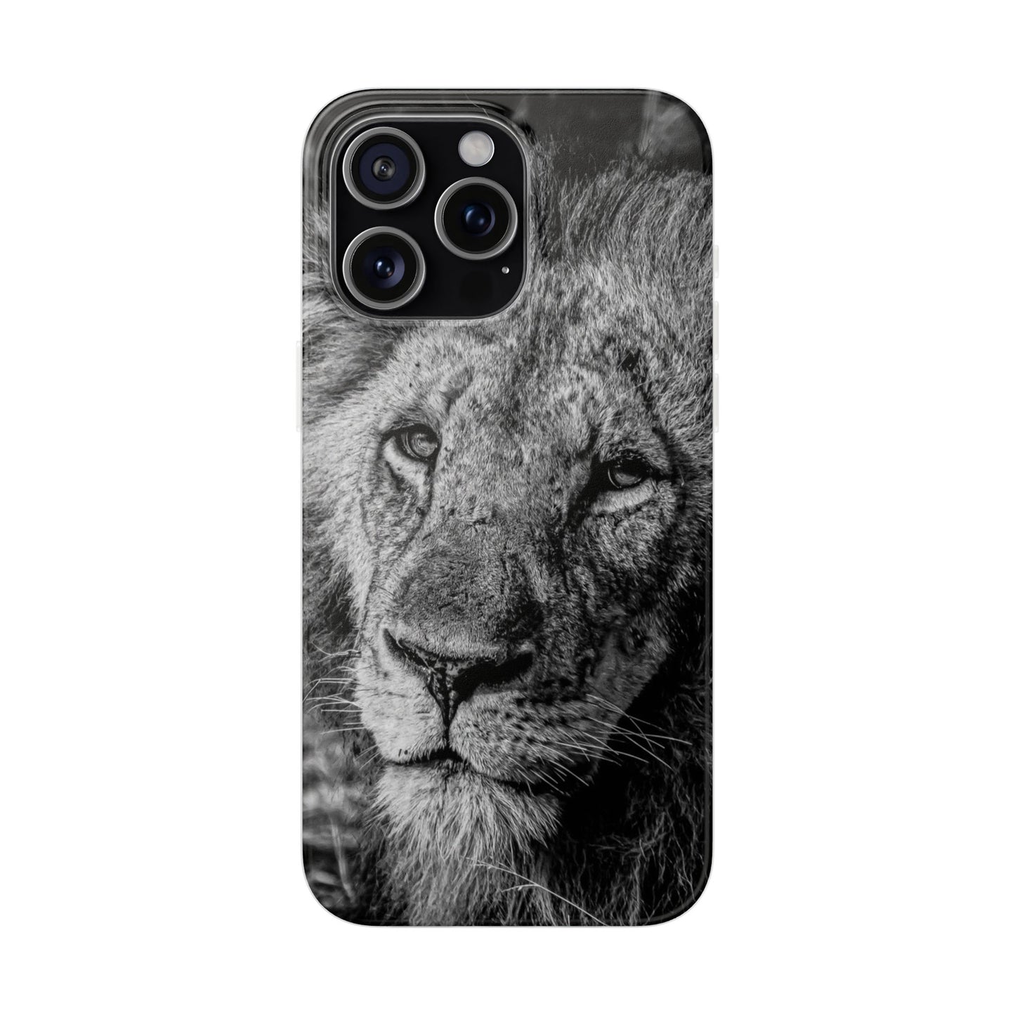 Flexi Cases - Old Lion B&W iPhone 15 Pro Max