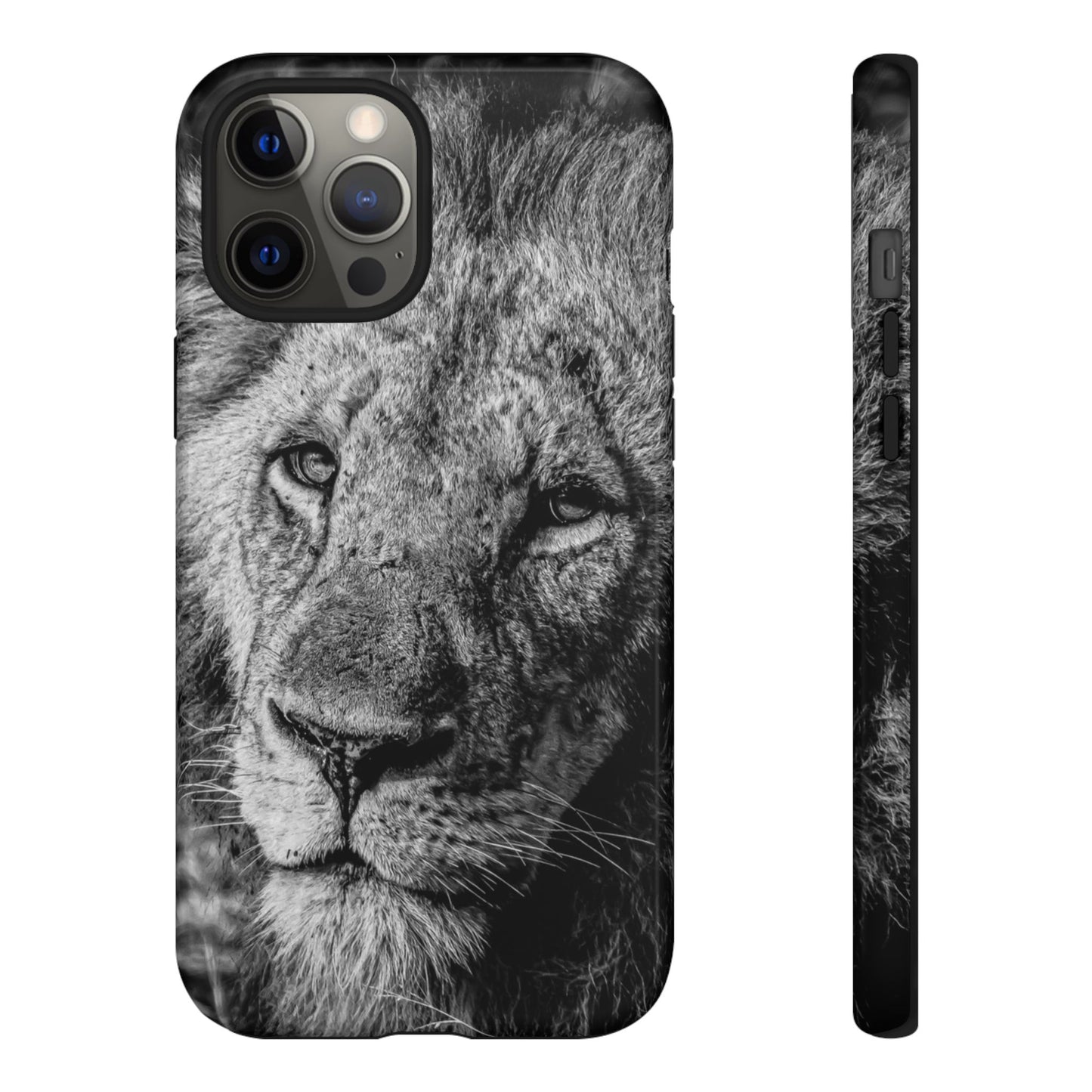 Tough Case - Old Lion B&W iPhone 12 Pro Max Glossy