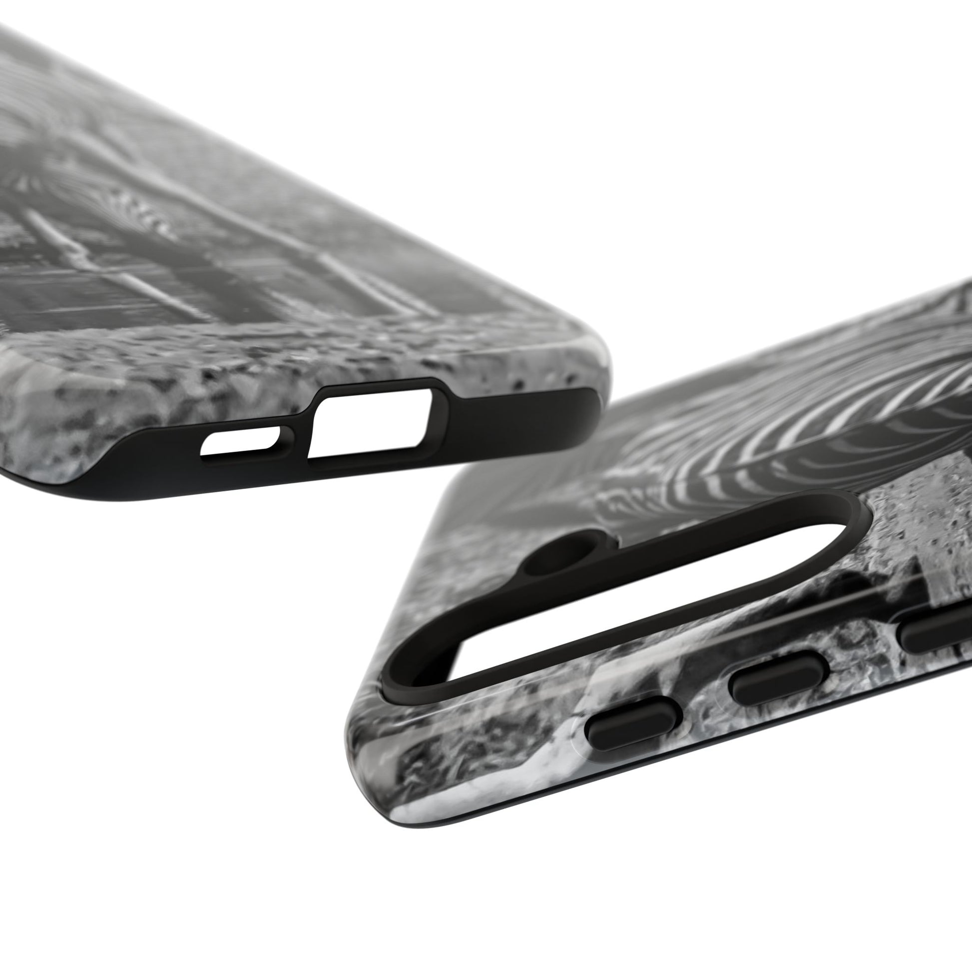 Tough Case - Zebra Drinking B&W