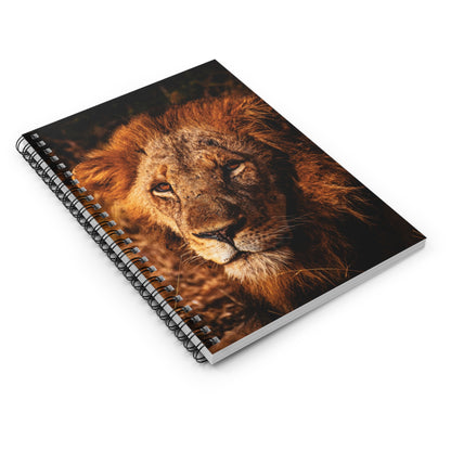 Old Lion Spiral Notebook