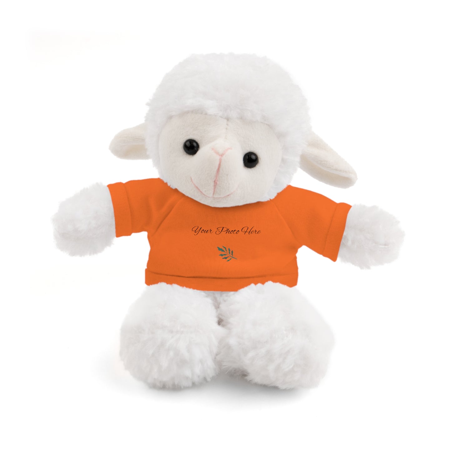 Custom Teddy Bears Orange Sheep 8"