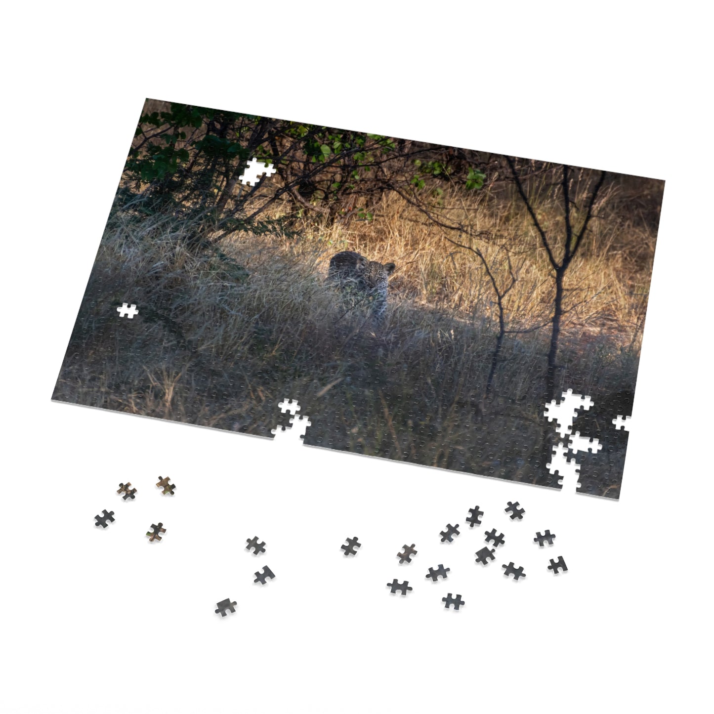 Leopard Cub Photo Jigsaw Puzzle with Tin