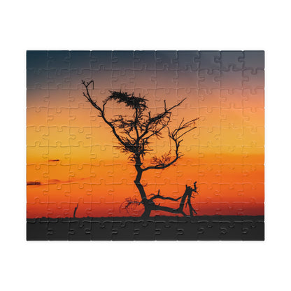 Puzzle (110, 252, 520, 1014-piece) - Sunset over the Kalahari