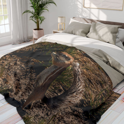 Arctic Fleece Blanket - Ground Squirrel