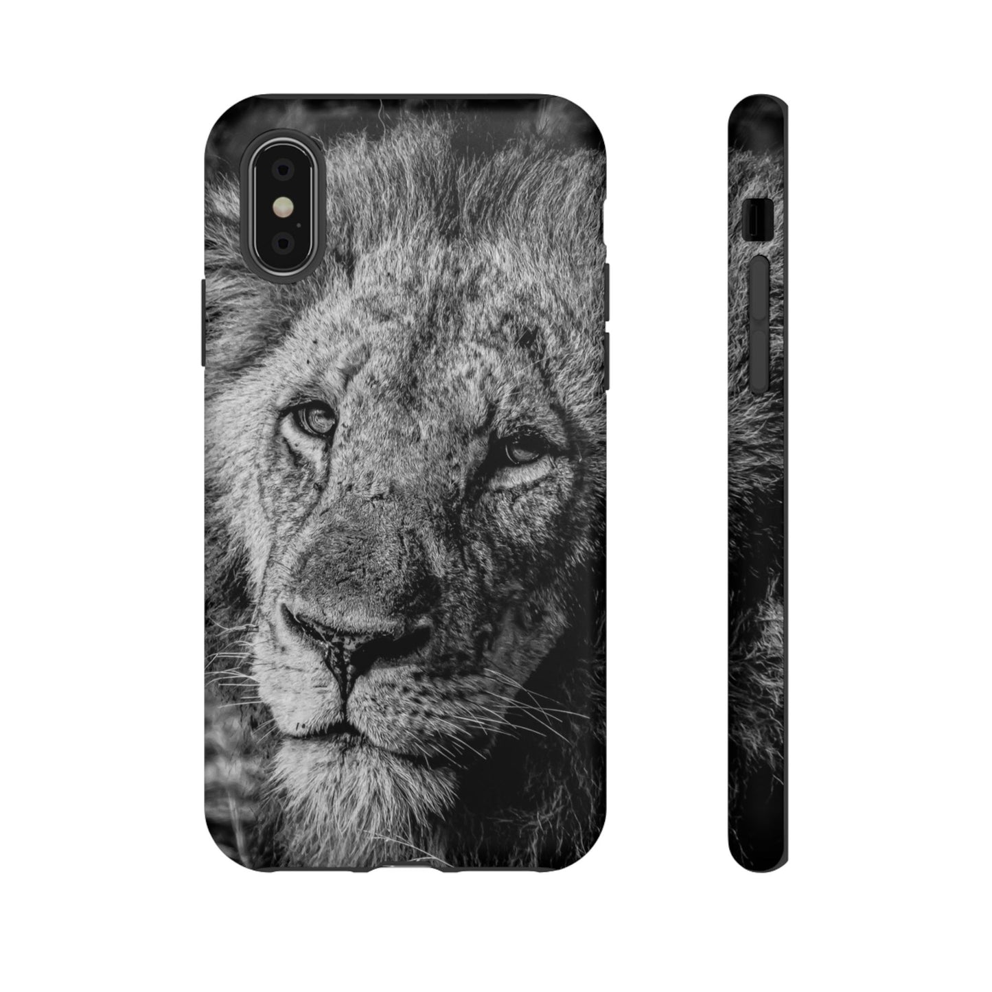 Tough Case - Old Lion B&W iPhone X Matte