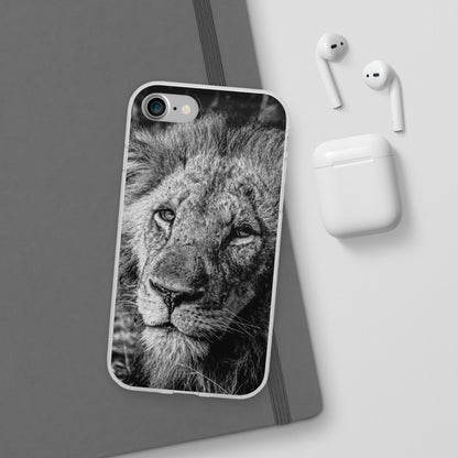 Flexible Lion Phone Cases B&W