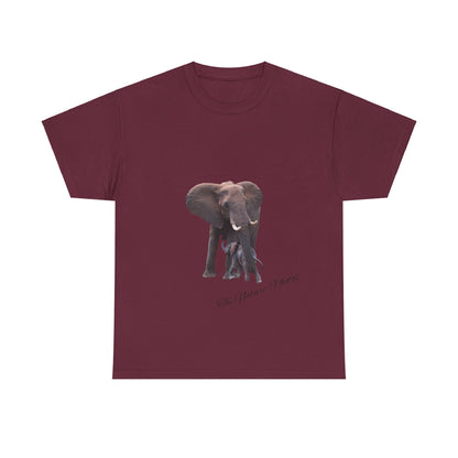 Baby Elephant Tee Maroon