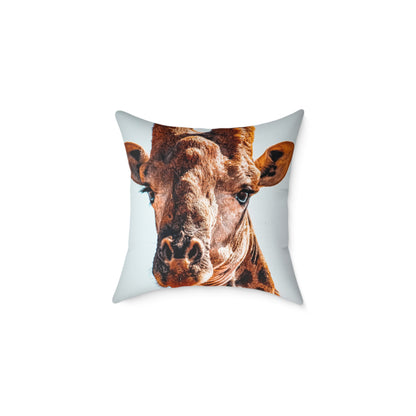 Giraffe Pillow 18" × 18"