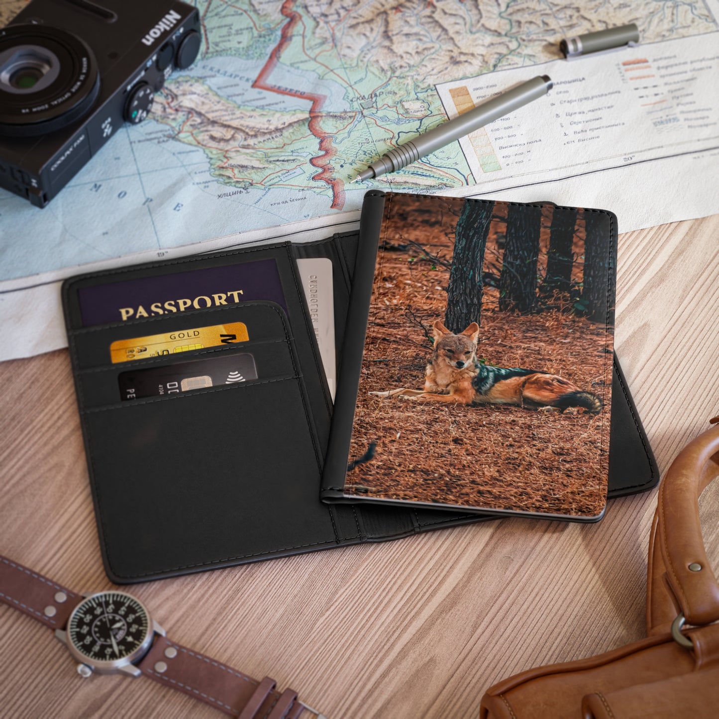 Passport Cover - Black Backed Jackal
