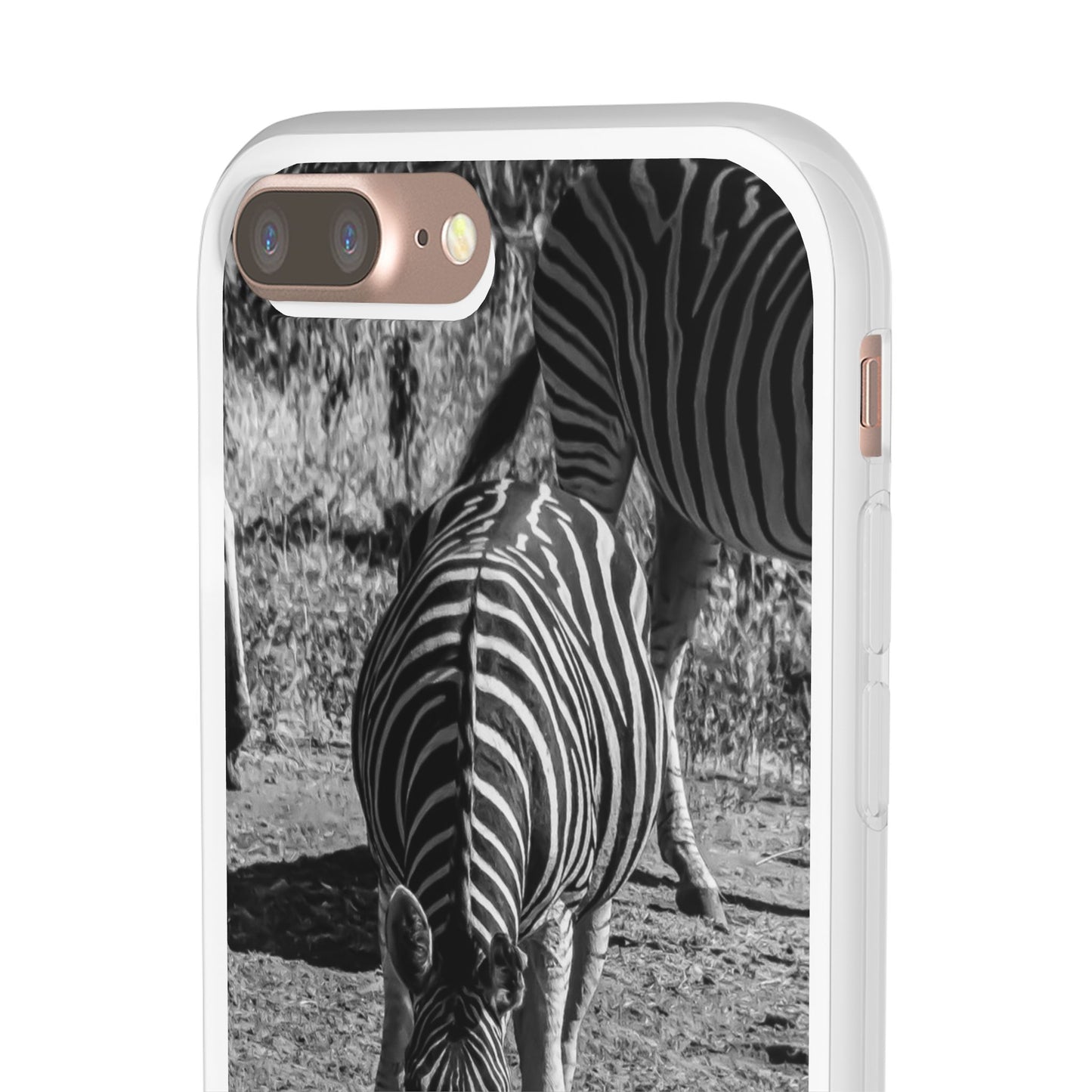 Flexible Zebra Phone Case B&W