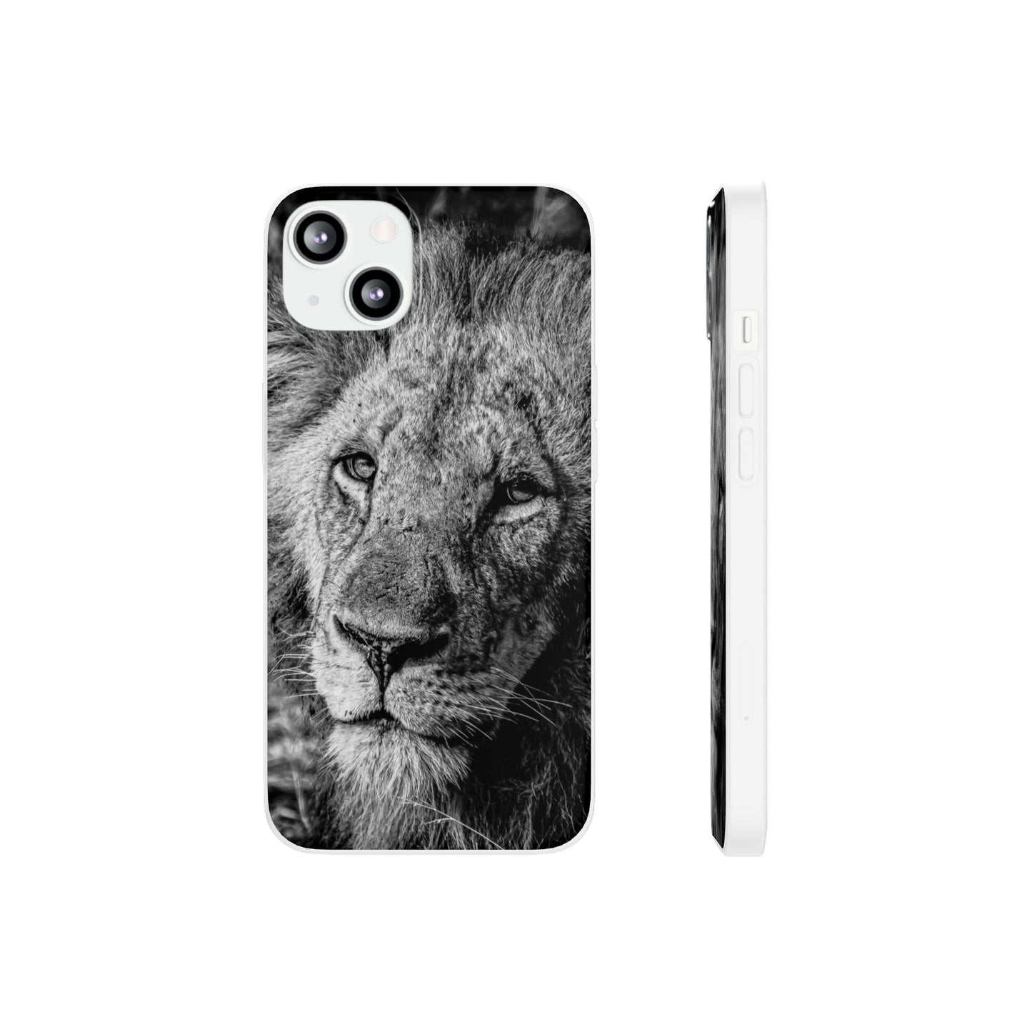 Flexi Cases - Old Lion B&W iPhone 13