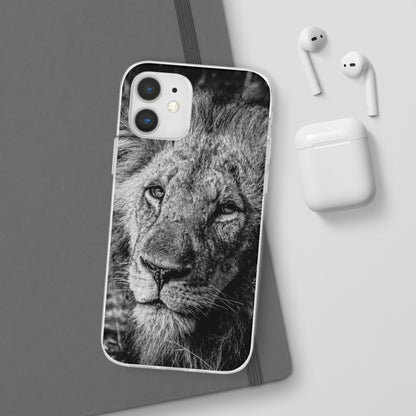 Flexible Lion Phone Cases B&W