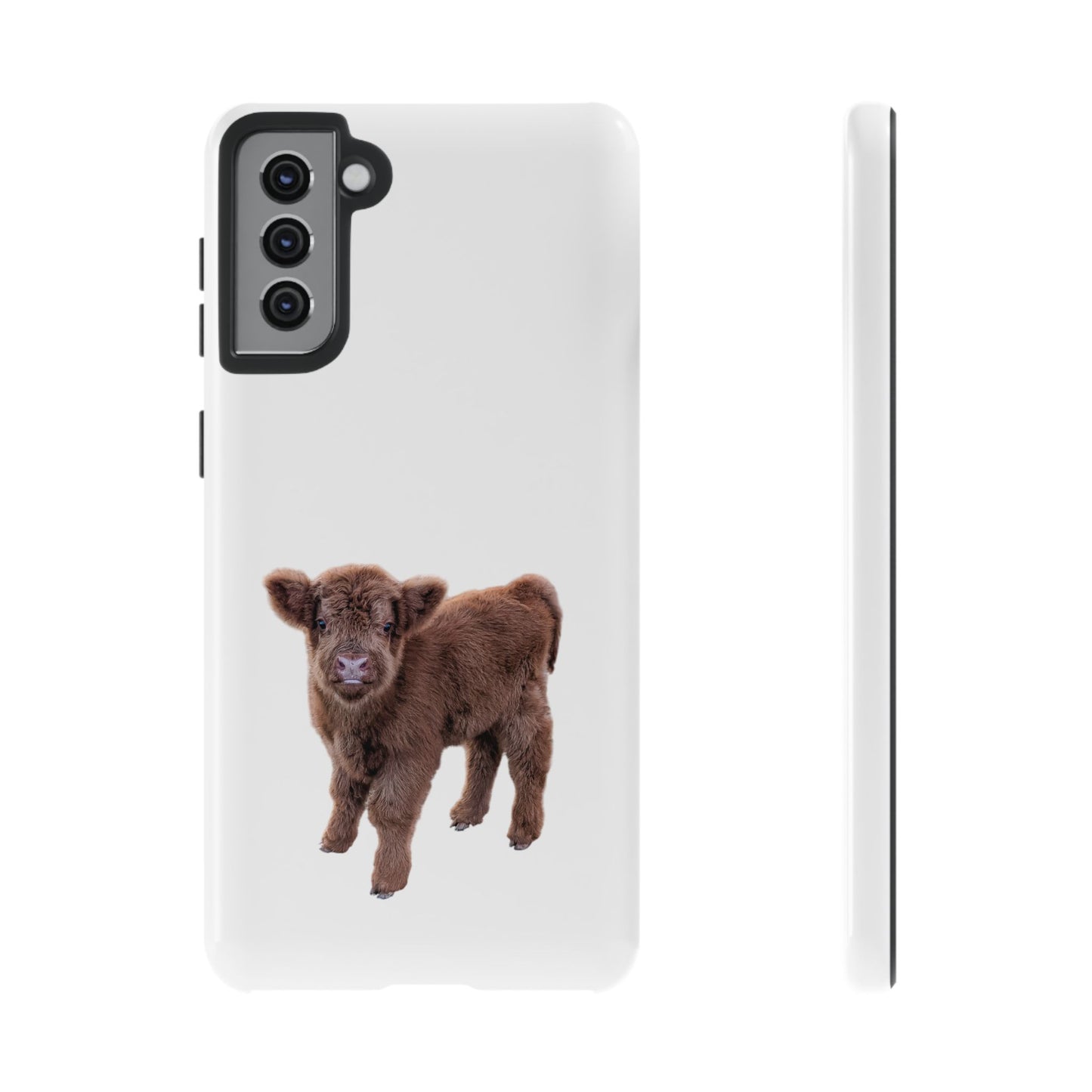 Baby Highland Cow Phone Case Samsung Galaxy S21 Plus Glossy