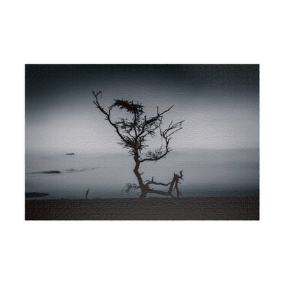 Kalahari Sunset Jigsaw Puzzle B&W