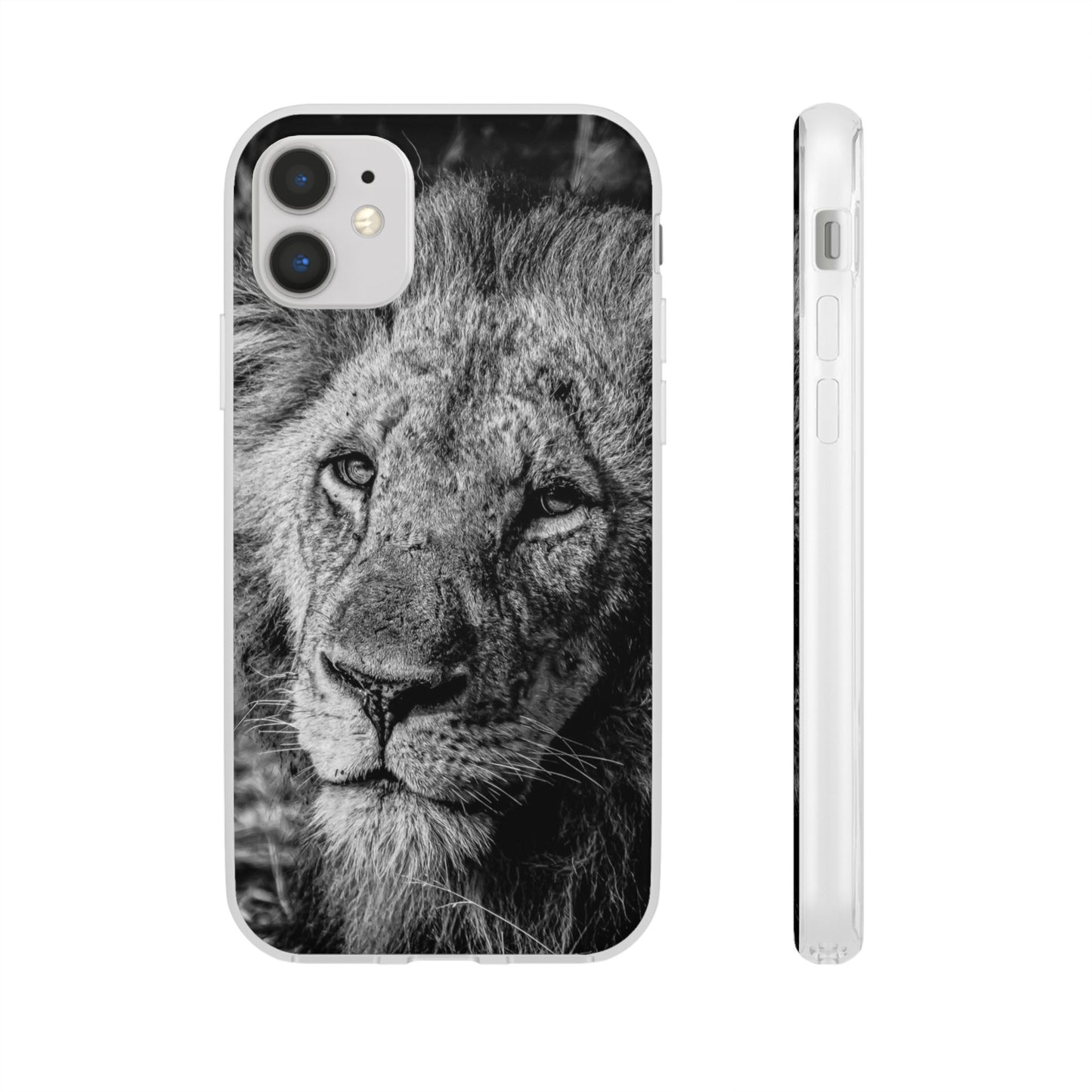 Flexible Lion Phone Cases B&W iPhone 11