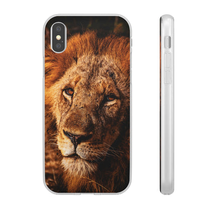 Flexible Lion Phone Cases iPhone XS with gift packaging