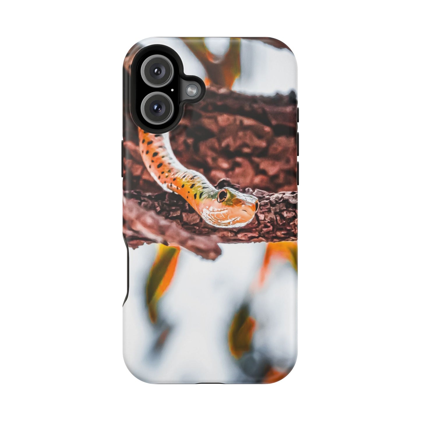 Magsafe® Compatible Tough Cases - Spotted Bush Snake iPhone 16 Plus Matte