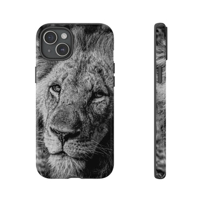 Tough Case - Old Lion B&W iPhone 15 Plus Glossy