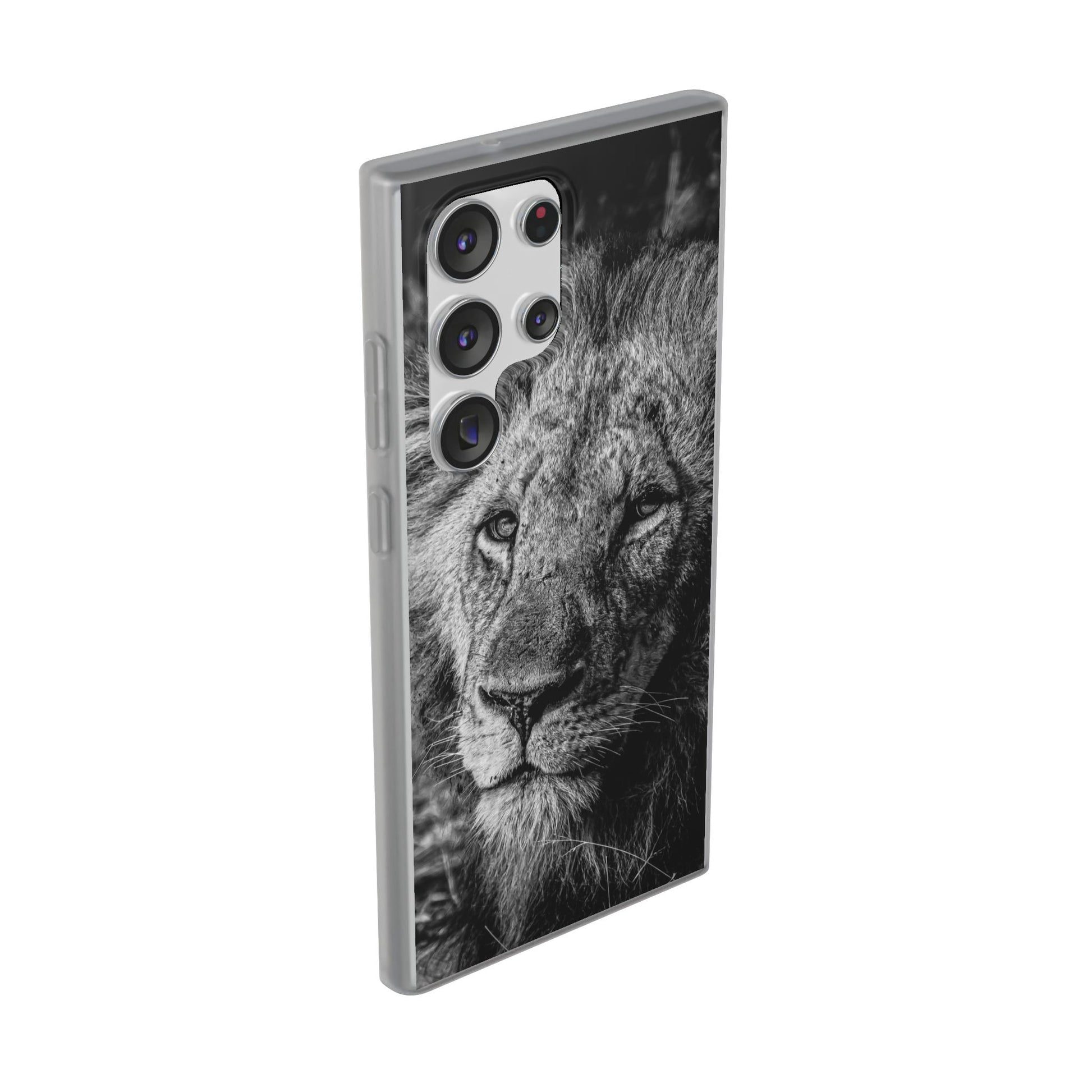 Flexible Lion Phone Cases B&W